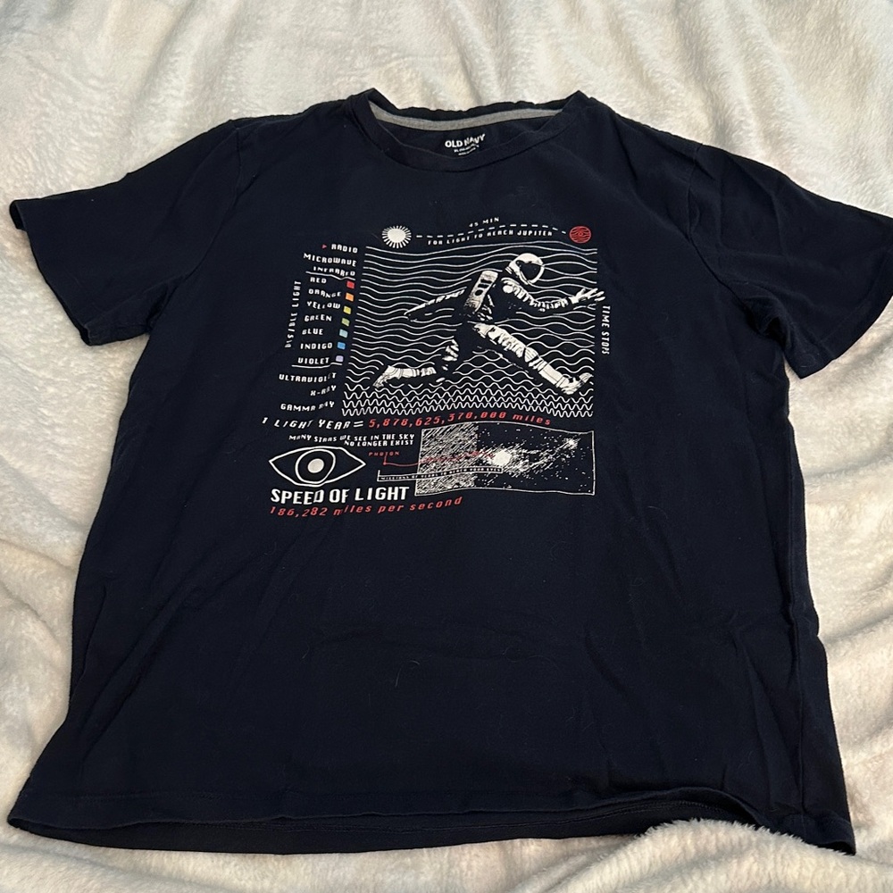 Old Navy Navy Blue Astronaut Graphic Tee